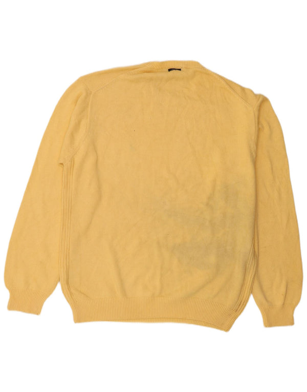 Ανδρικό πουλόβερ Nautica Crew Neck Jumper 2XL κίτρινο βαμβακερό