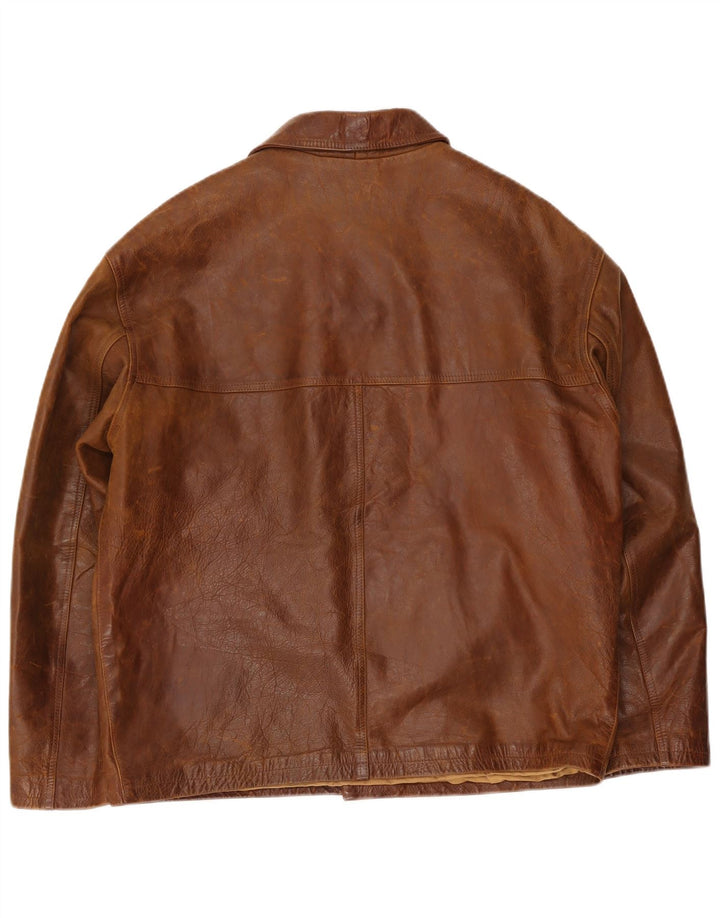 Bello Boys Ανδρικό Δερμάτινο Μπουφάν UK 42 XL Καφέ