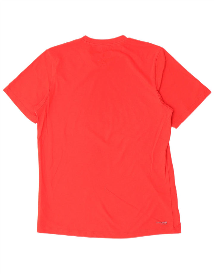 Ανδρικό T-Shirt Adidas Τοπ μεσαίο κόκκινο βαμβακερό