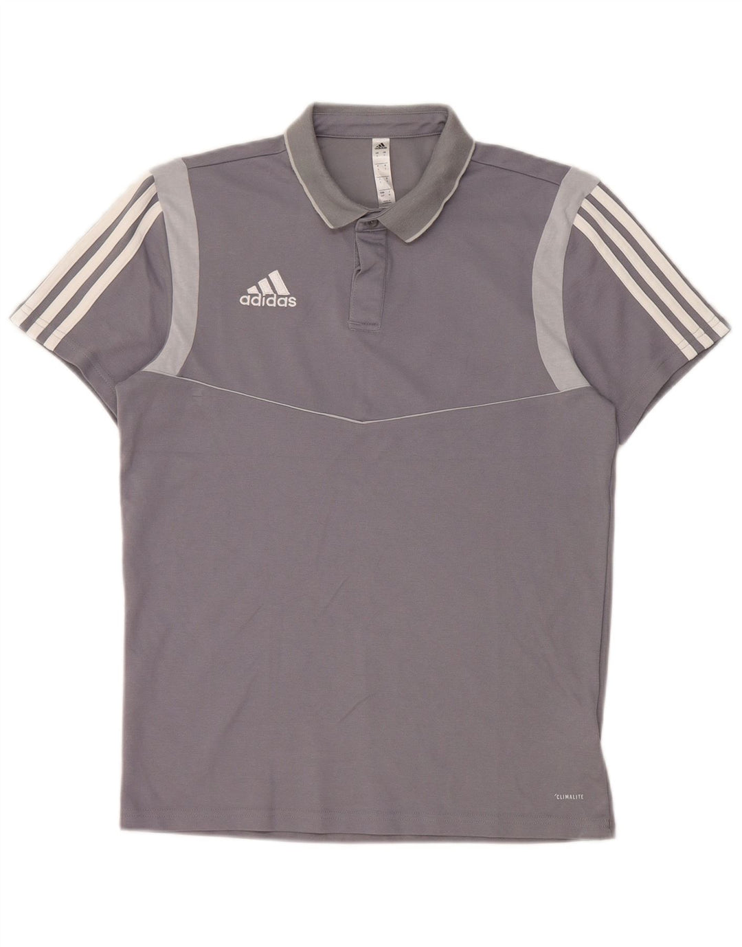 Ανδρικό πουκάμισο Adidas Climalite Polo Small Grey Colourblock Βαμβακερό