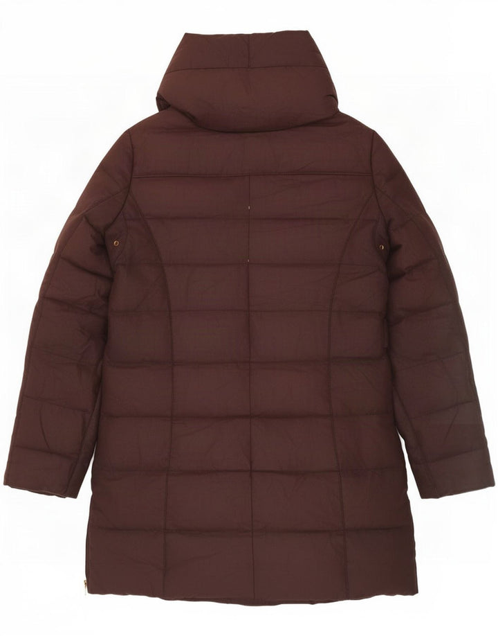 Zara Γυναικείο μπουφάν με κουκούλα UK 14 Large Brown Πολυεστέρας