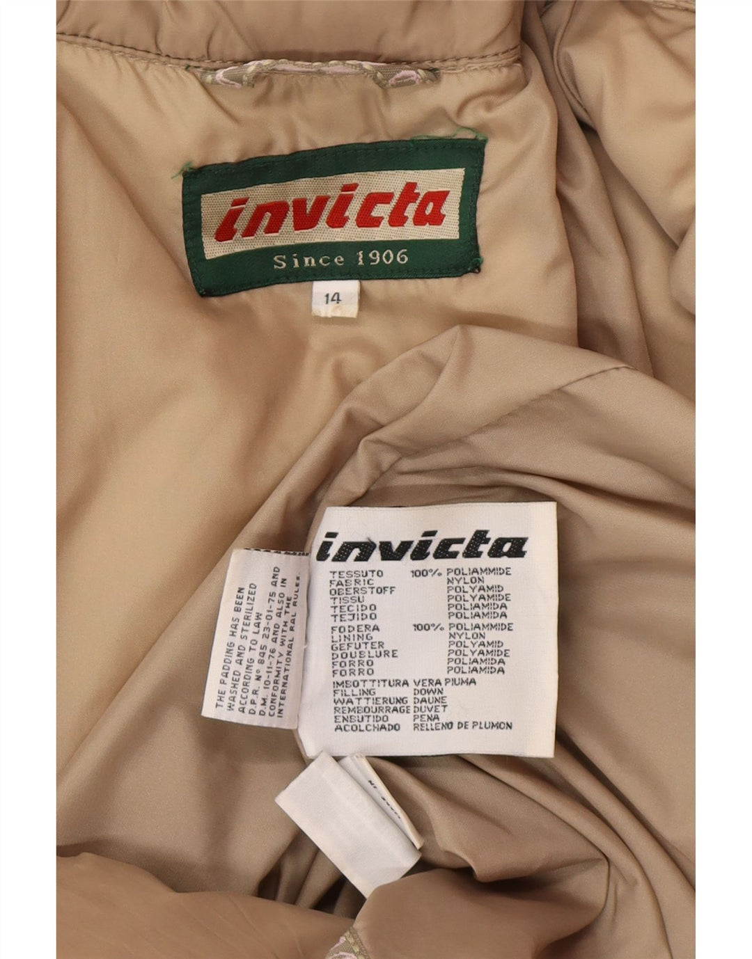 Invicta Γυναικείο παλτό UK 14 Medium Beige Polyamide