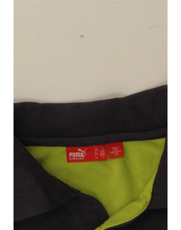 Ανδρικό πουκάμισο πόλο Puma σε μεγάλο γκρι