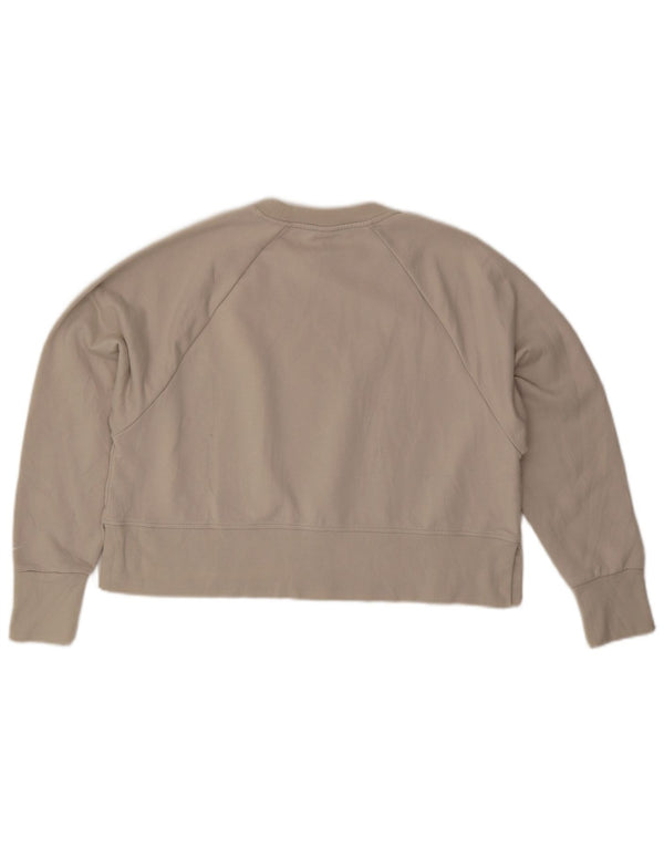 Γυναικείο γραφικό φούτερ NIKE υπερμεγέθη Crop Jumper UK 14 Medium Beige