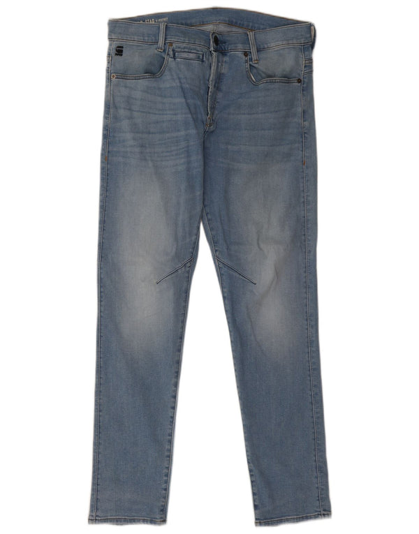 G-Star Mens Slim Jeans W32 L32 Blue Cotton