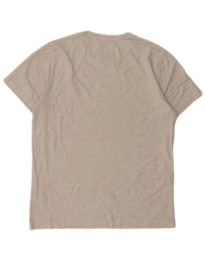 Ανδρικό T-Shirt Crew Clothing Top Βαμβακερό μεσαίο γκρι