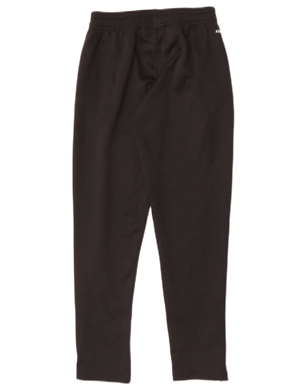 Adidas Boys Aeroready Tracksuit Trousers 9-10 Years Black Polyester