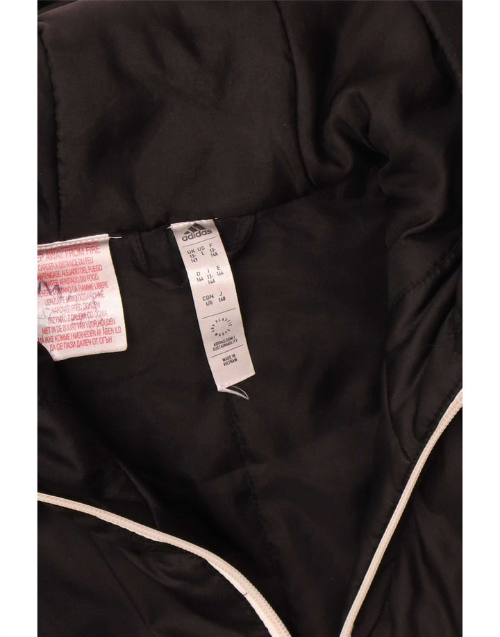 Παλτό Adidas Boys Hooded Podded 13-14 Years Black Polyester