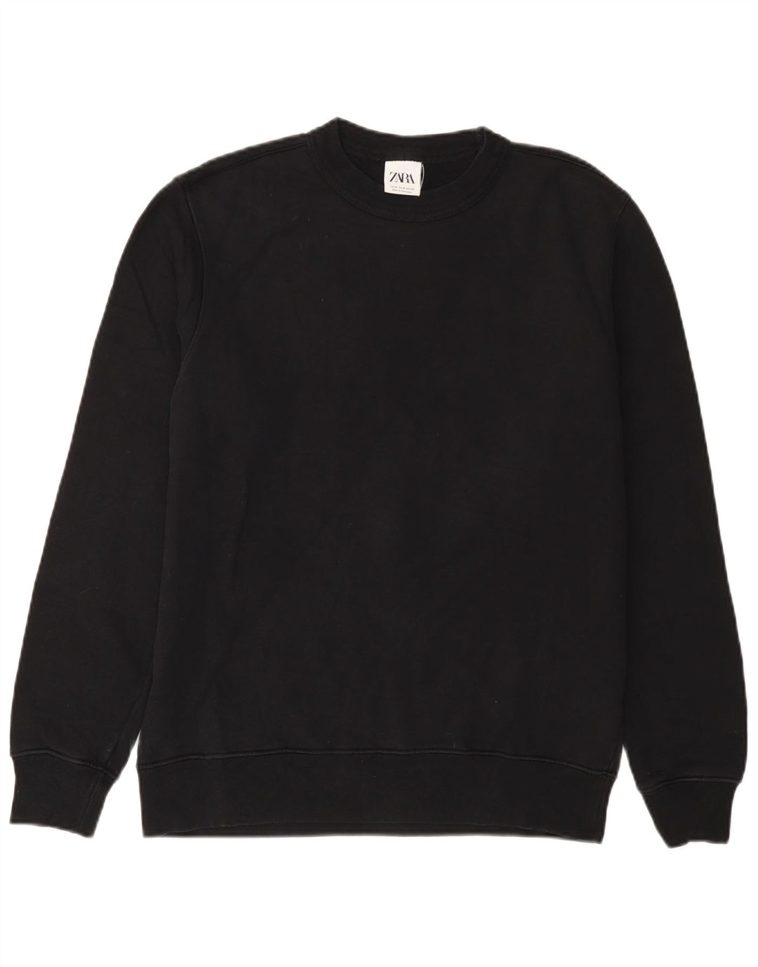 Ανδρικό φούτερ Zara Jumper Μεσαίο μαύρο βαμβακερό