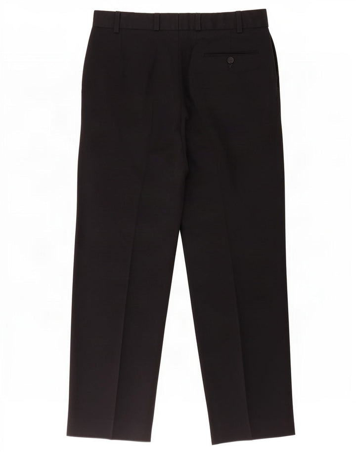 Marks & Spencer Ανδρικό παντελόνι με καρφίτσα W36 L31 Navy Blue Polyester