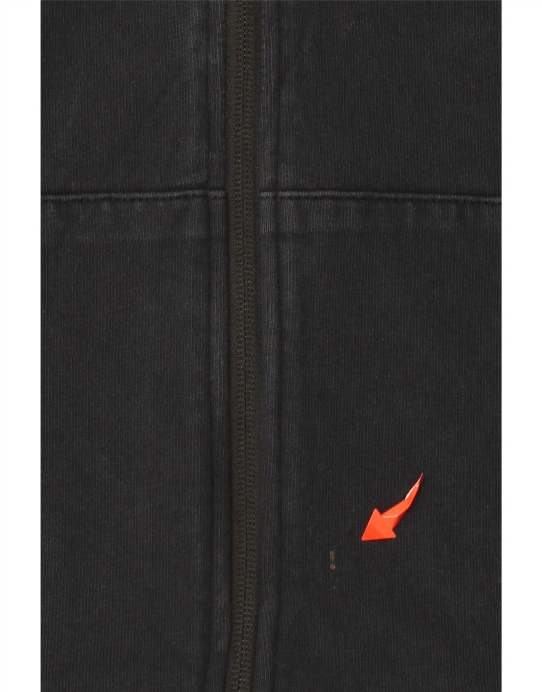 Γυναικείο πουλόβερ NIKE με φερμουάρ UK 12 μεσαίο μαύρο βαμβακερό