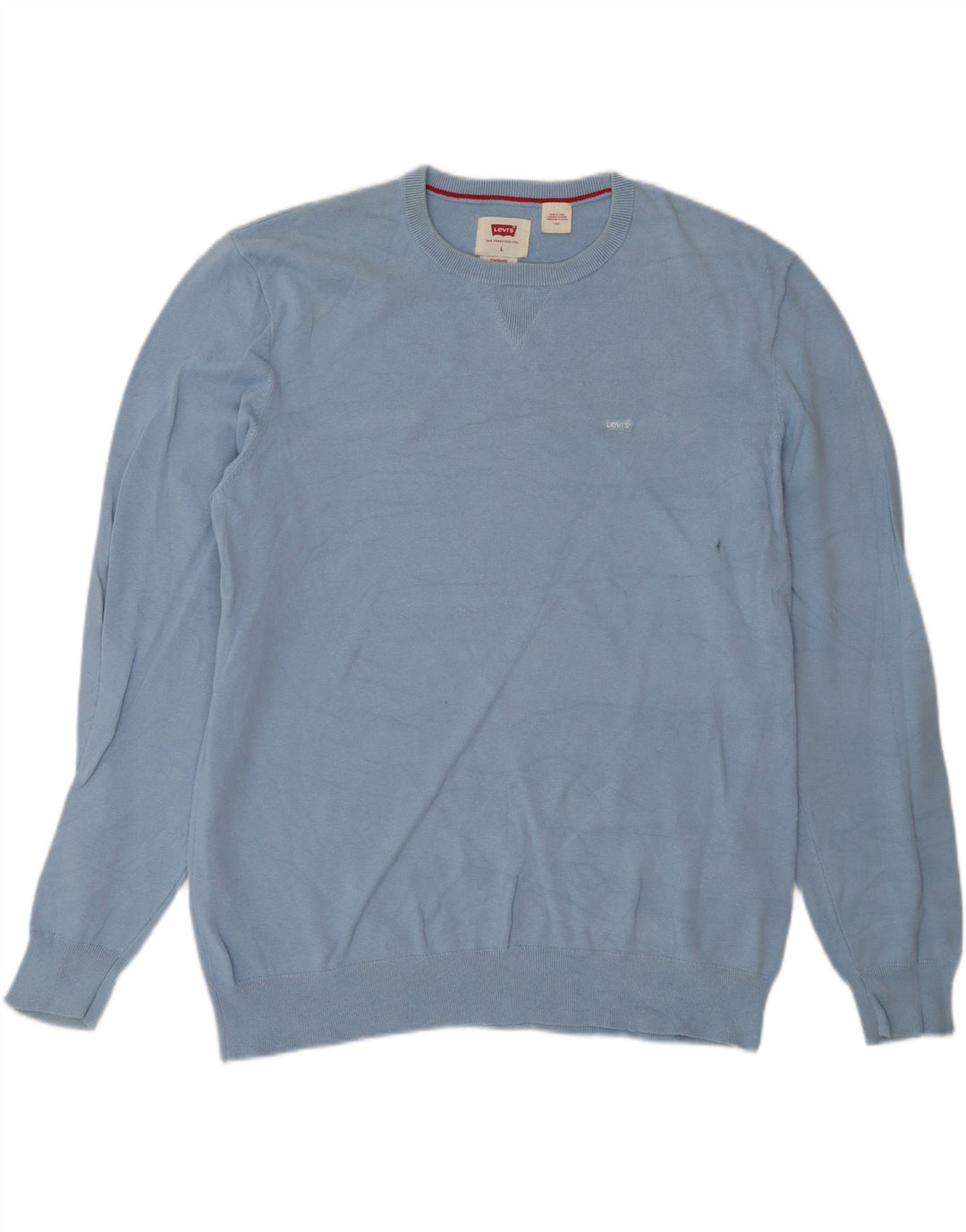 Ανδρικό πουλόβερ Levi's Crew Neck Jumper μεγάλο μπλε βαμβακερό