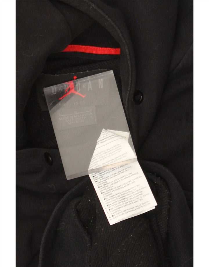 JORDAN Ανδρικό γραφικό με κουκούλα, μεγάλο μαύρο βαμβακερό