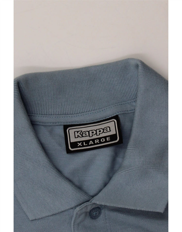 KAPPA Mens Polo Shirt XL Blue Cotton Vintage Kappa and Second-Hand Kappa from Messina Hembry 