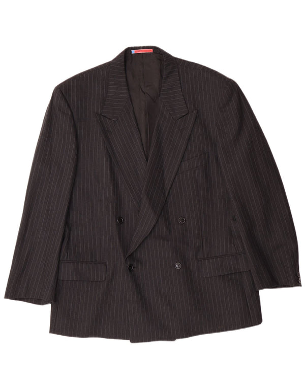 Ανδρικό μπουφάν UNGARO Blazer IT 54 2XL Black Pinstripe Classic