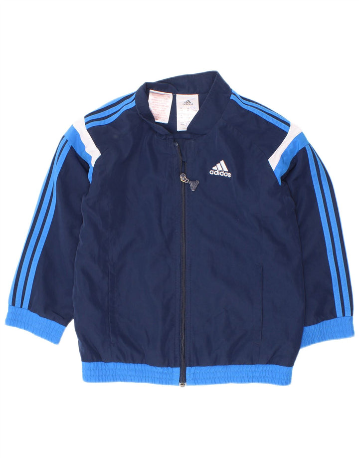 Adidas Boys αθλητική φόρμα Adidas Top Jacket 3-4 Years Navy Blue Colorblock Polyester