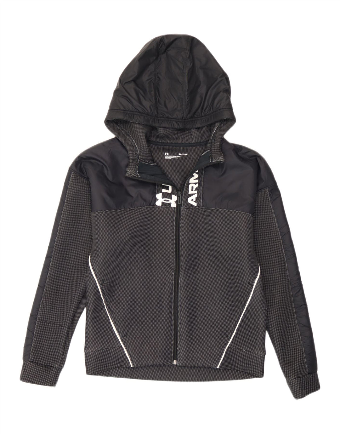 Ανδρικό πουλόβερ με κουκούλα με φερμουάρ Under Armour Μικρός πολυεστέρας με μαύρα στίγματα