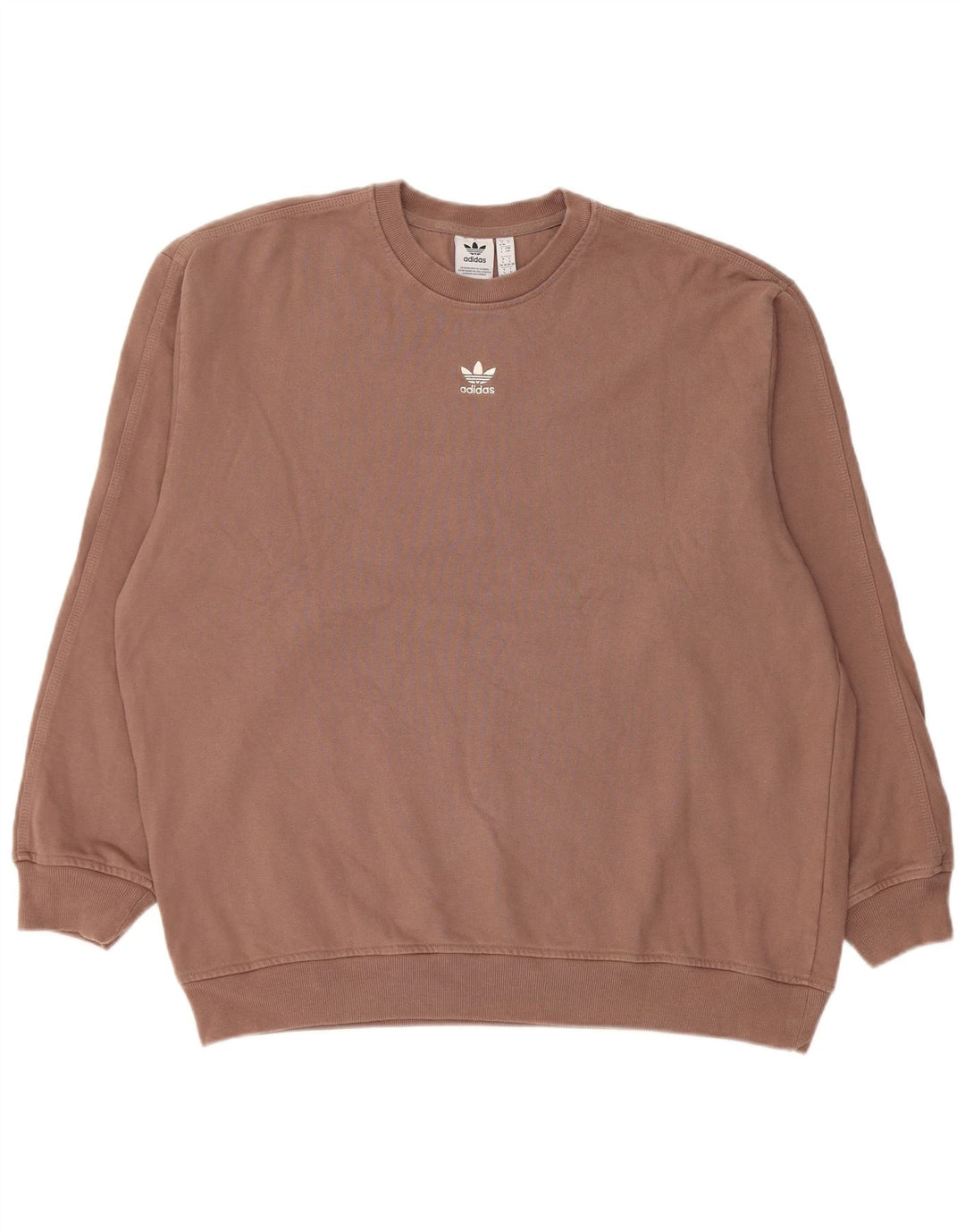Adidas Γυναικείο φούτερ μεγάλου μεγέθους Jumper UK 8/10 Μικρό καφέ βαμβακερό