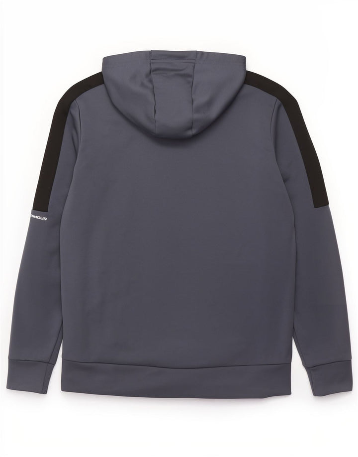 Under Armour Ανδρικό πουλόβερ με φερμουάρ με κουκούλα από μικρό μπλε πολυεστέρα
