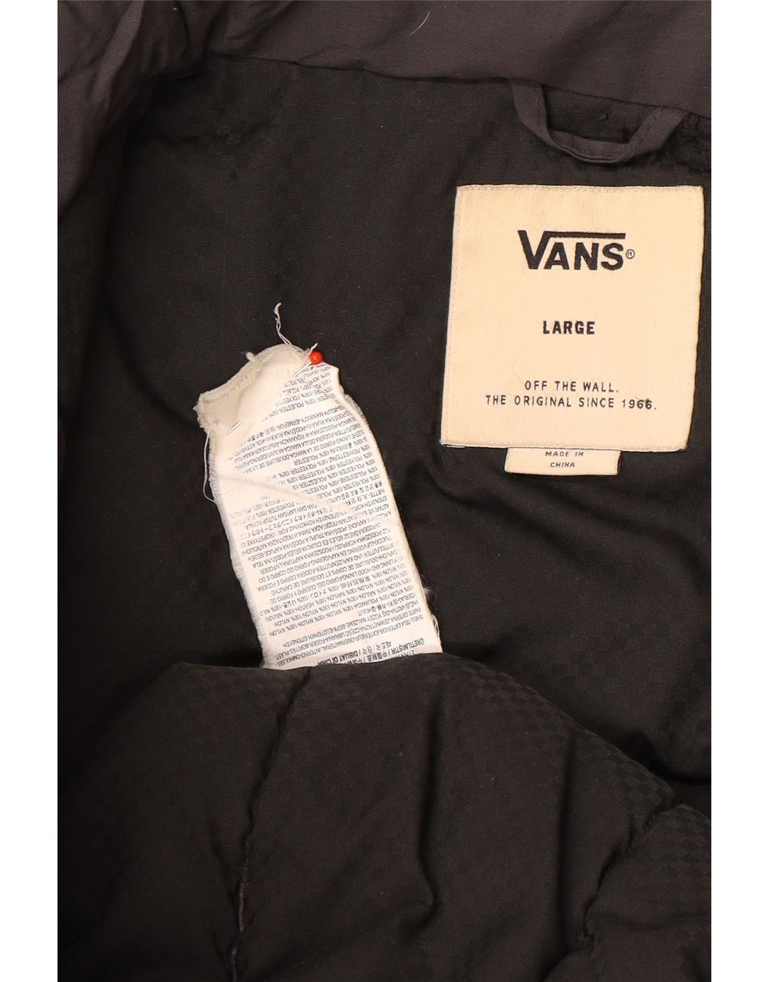 Vans Ανδρικό μπουφάν με κουκούλα UK 40 Large Grey Nylon