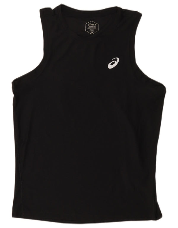Asics Mens Vest Top Medium Black Polyester