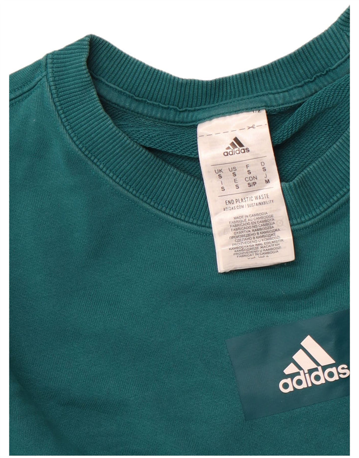 Ανδρικό φούτερ ADIDAS Jumper Μικρό πράσινο βαμβακερό