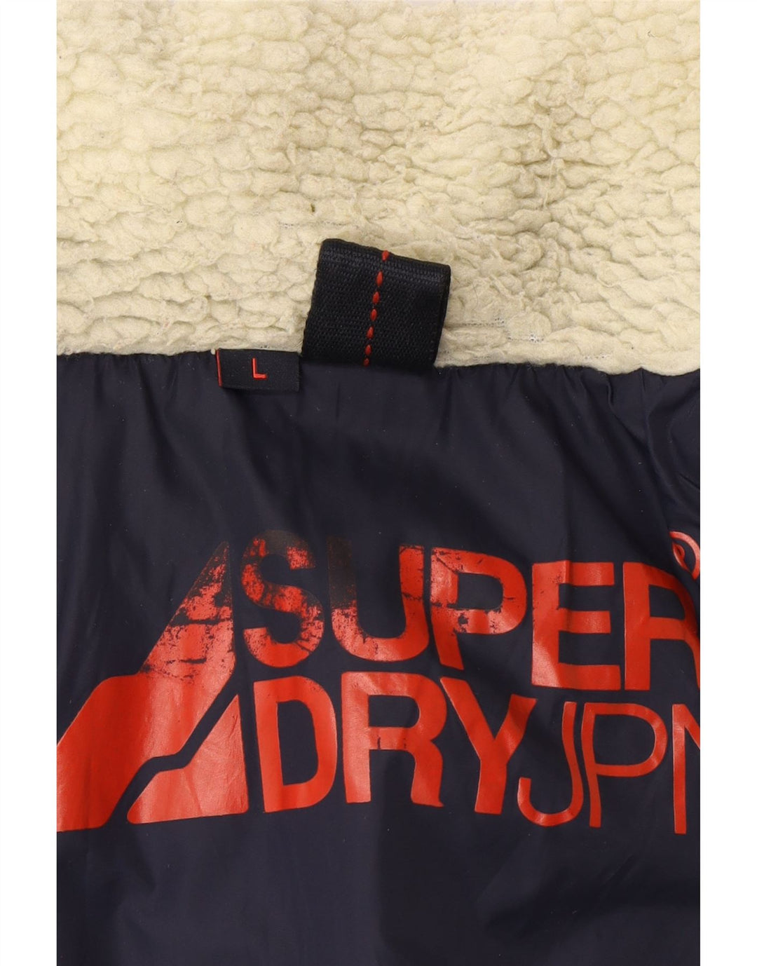 Superdry Ανδρικό γραφικό μπουφάν UK 40 Large Navy Blue Nylon