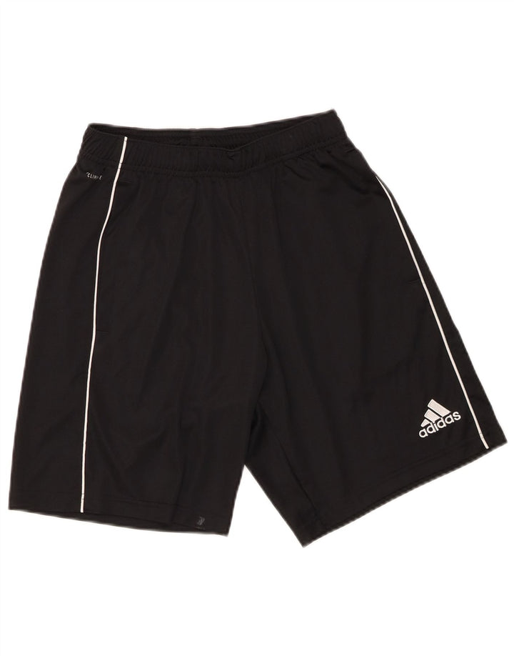 Ανδρικό αθλητικό σορτς Adidas Climalite από μικρό μαύρο πολυεστέρα