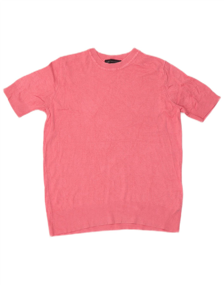 Marks & Spencer Γυναικείο πουλόβερ με λαιμόκοψη UK 8 Small Pink