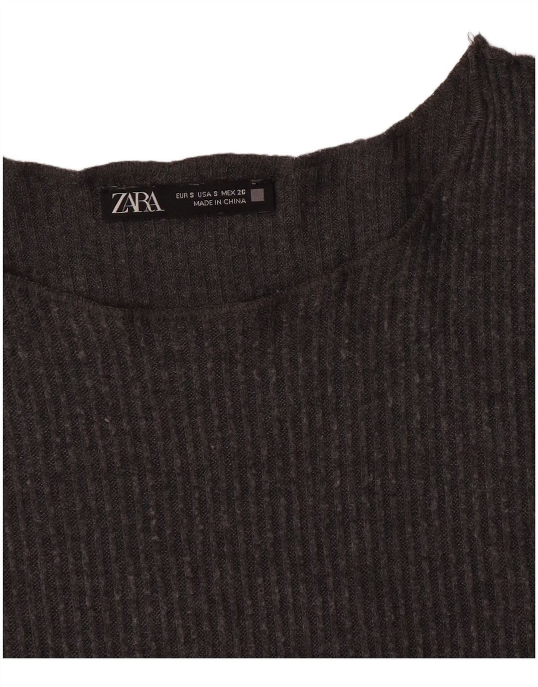 Zara γυναικείο τοπ μακρυμάνικο UK 10 Small Grey