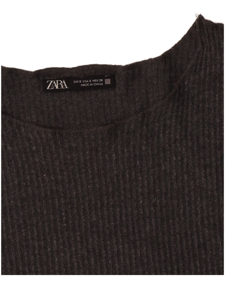 Zara γυναικείο τοπ μακρυμάνικο UK 10 Small Grey