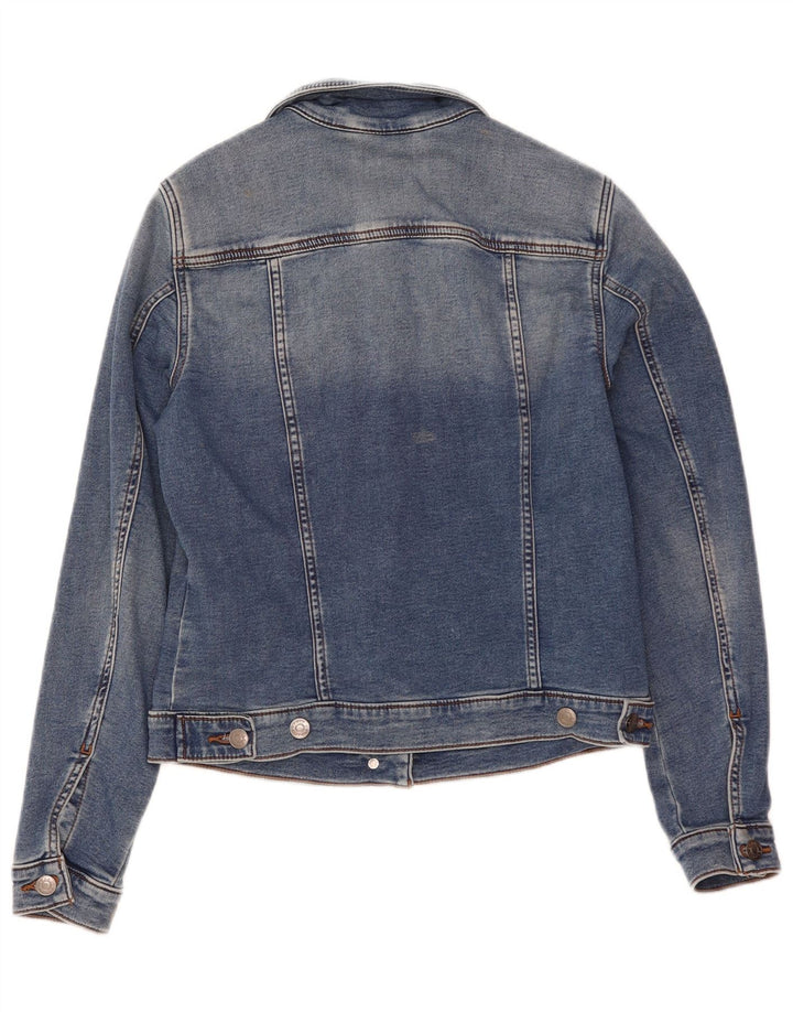 Esprit Γυναικείο Τζιν Μπουφάν UK 10 Small Blue Cotton