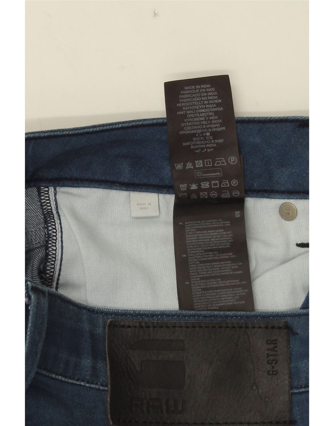 G-Star Ανδρικό 3301 Slim Jeans W30 L32 Μπλε βαμβακερό