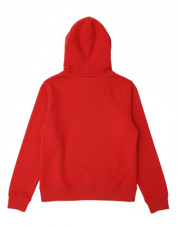 Tommy Hilfiger Mens Graphic Hoodie Jumper Large Red Cotton