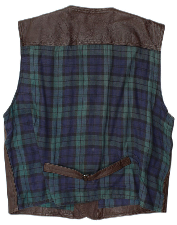 L.O.G.G Ανδρικό Δερμάτινο Γιλέκο XL Καφέ Δέρμα