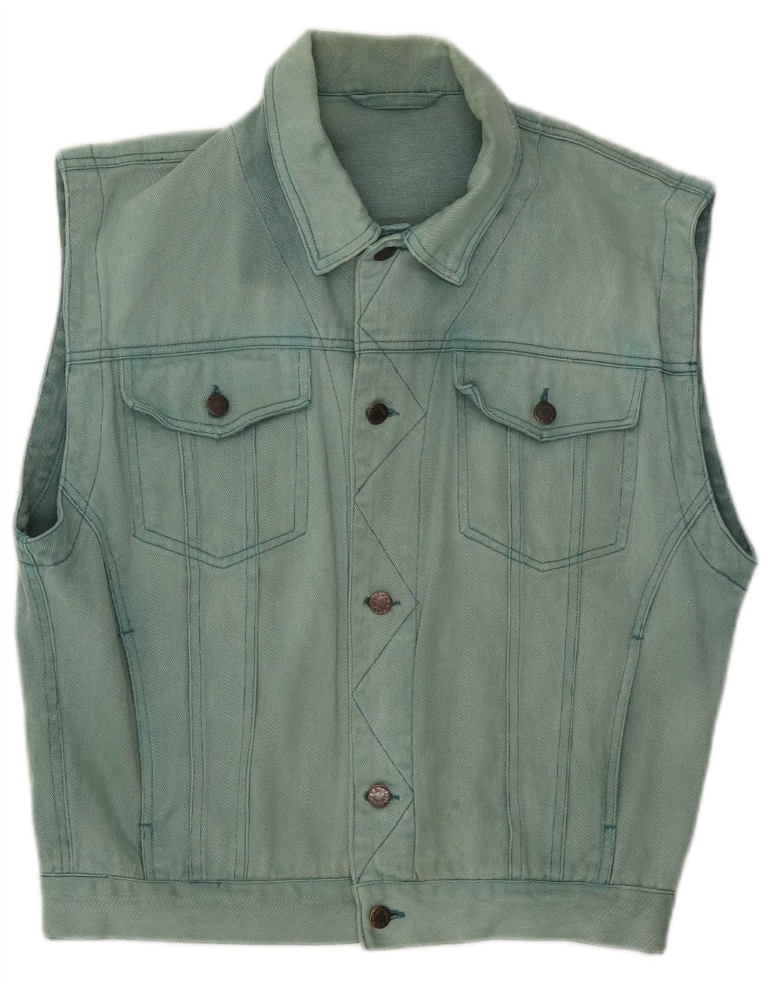C&A Ανδρικό Τζιν Gilet UK 36 Small Blue Cotton