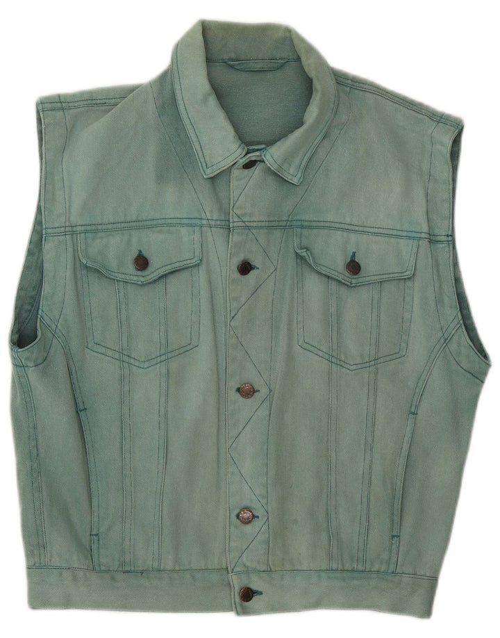 C&A Ανδρικό Τζιν Gilet UK 36 Small Blue Cotton