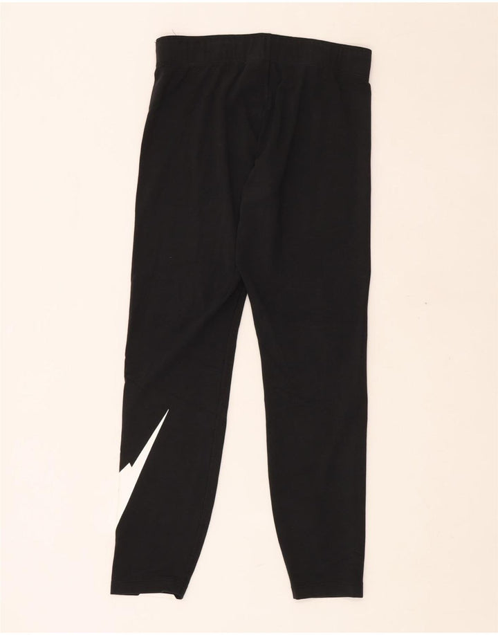 Γυναικεία γραφικά κολάν NIKE UK 8 Small Black Cotton