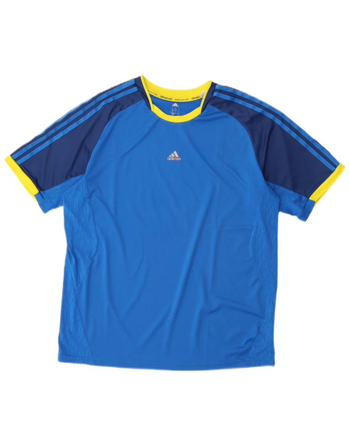 Ανδρικό μπλουζάκι ADIDAS Climacool Top Large Blue Colorblock Πολυεστέρας