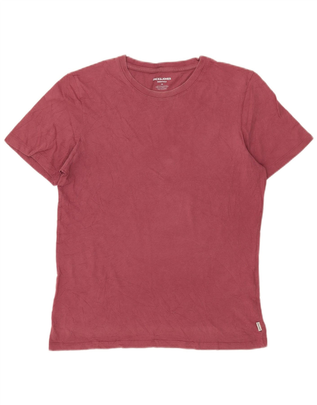 Jack & Jones Ανδρικό T-Shirt Top Μεσαίο Ροζ Βαμβακερό