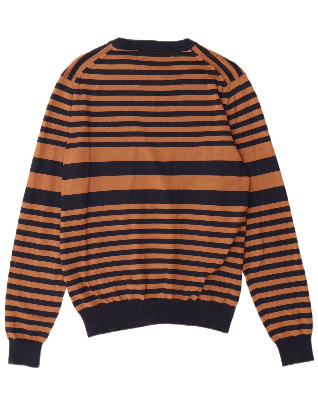 Trussardi Jeans Ανδρικό πουλόβερ με λαιμόκοψη μεσαίου καφέ ακρυλικό