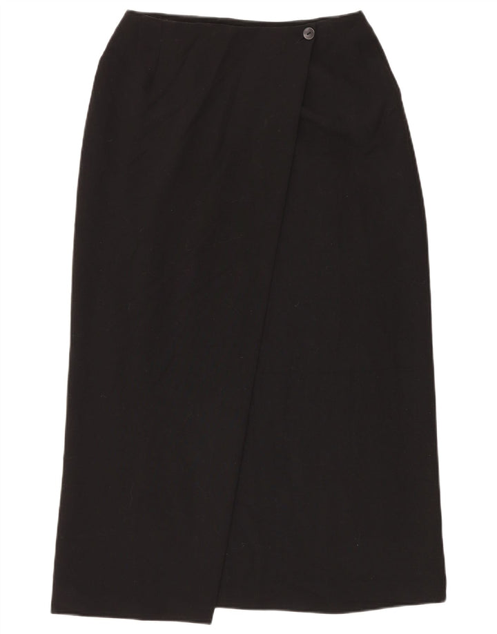 Marks & Spencer Γυναικεία φούστα Wrap UK 12 Medium W28 Black Polyester