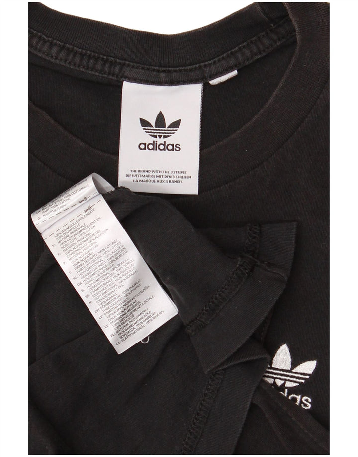 Ανδρικό T-Shirt ADIDAS Top Μικρό μαύρο βαμβακερό