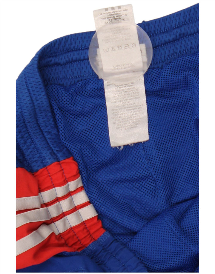 Ανδρική φόρμα Adidas Παντελόνι Joggers Medium Blue Colorblock Πολυεστέρας