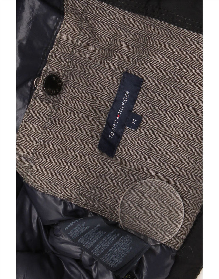Tommy Hilfiger Ανδρικό παλτό με κουκούλα UK 38 Μεσαίο Μαύρο Πολυεστέρας