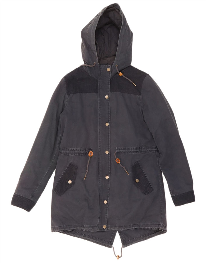 Γυναικείο μπουφάν Parka με κουκούλα Fat Face UK 14 Medium Navy Blue Polyester
