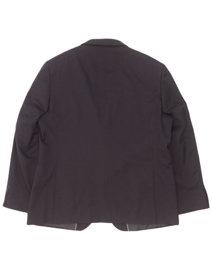 Marks & Spencer Ανδρικό μπουφάν σακάκι με 2 κουμπιά UK 46 3XL Navy Blue Polyester