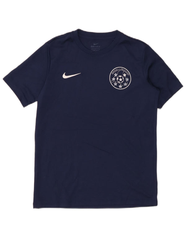 Nike Boys Graphic T-Shirt Top 12-13 Years Large Navy Blue