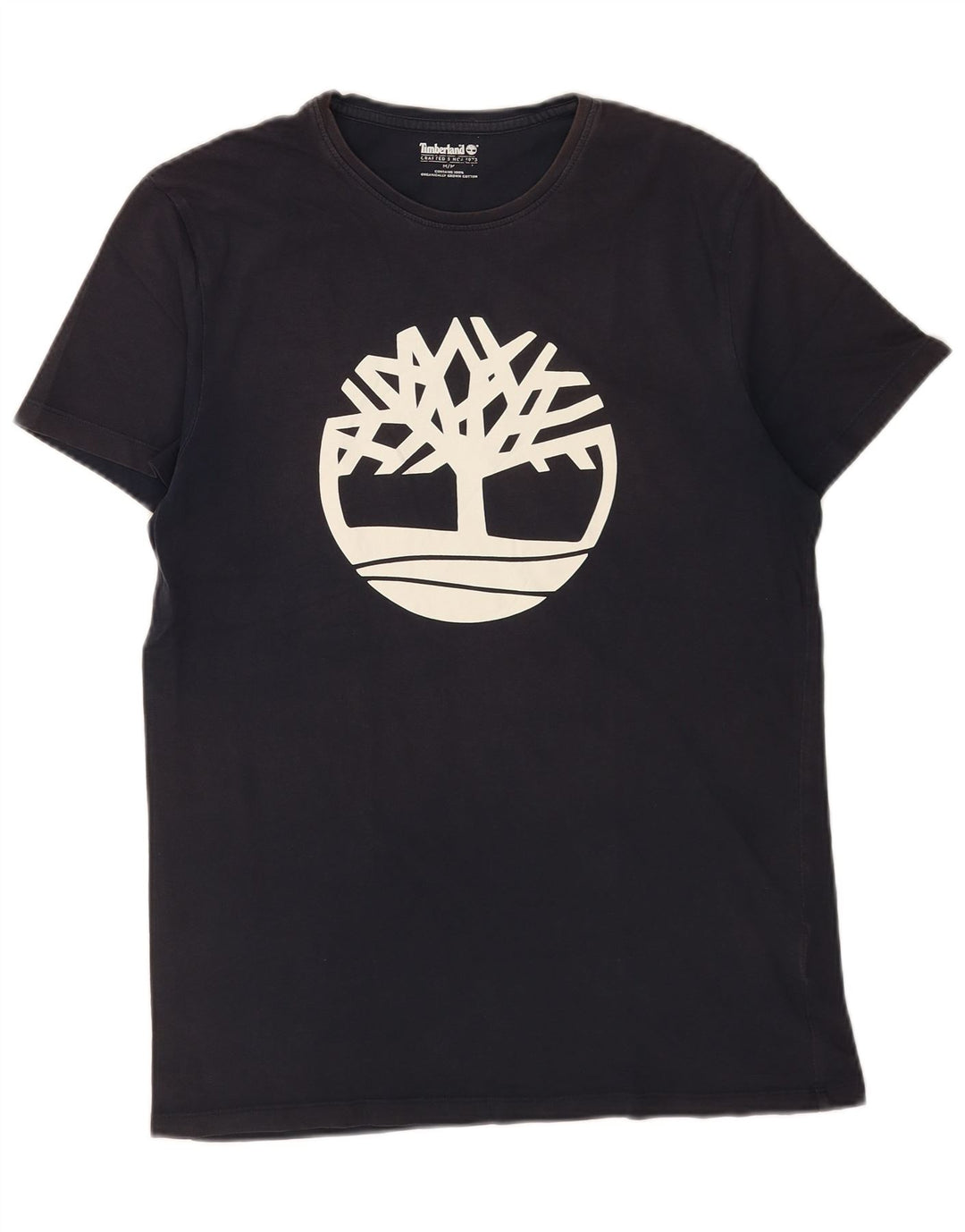 Ανδρικό γραφικό T-Shirt Timberland Top από μεσαίο ναυτικό μπλε βαμβακερό