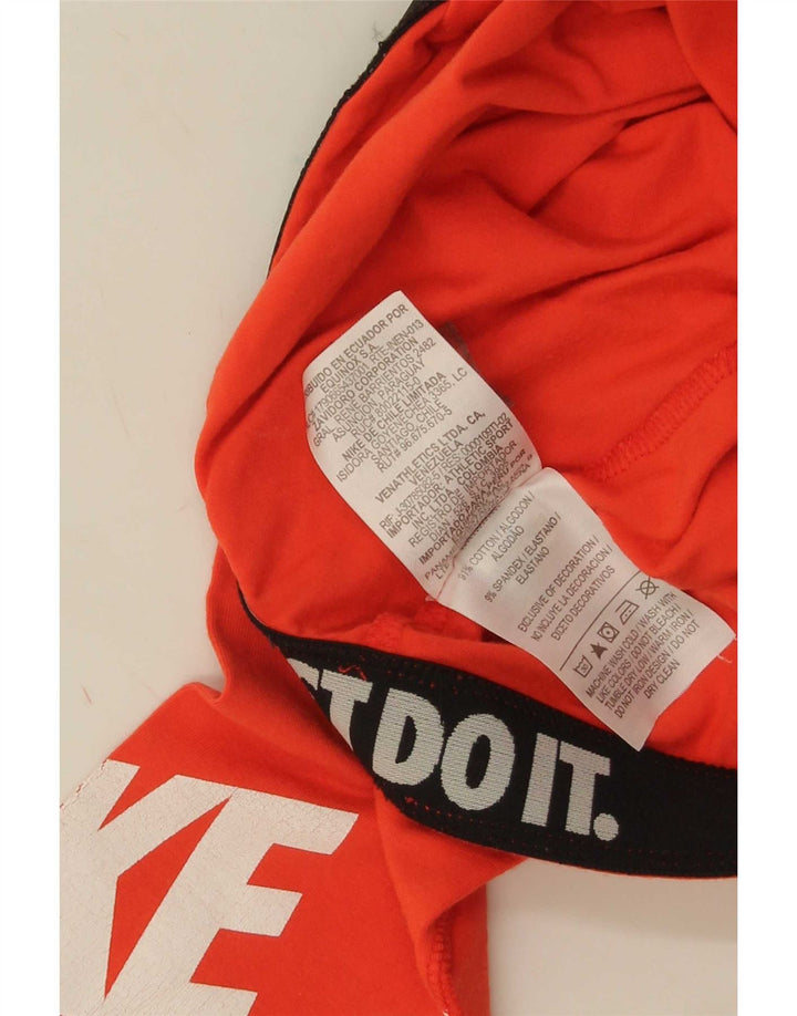 Γυναικεία γραφικά κολάν Nike UK 8 Μικρό πορτοκαλί βαμβακερό